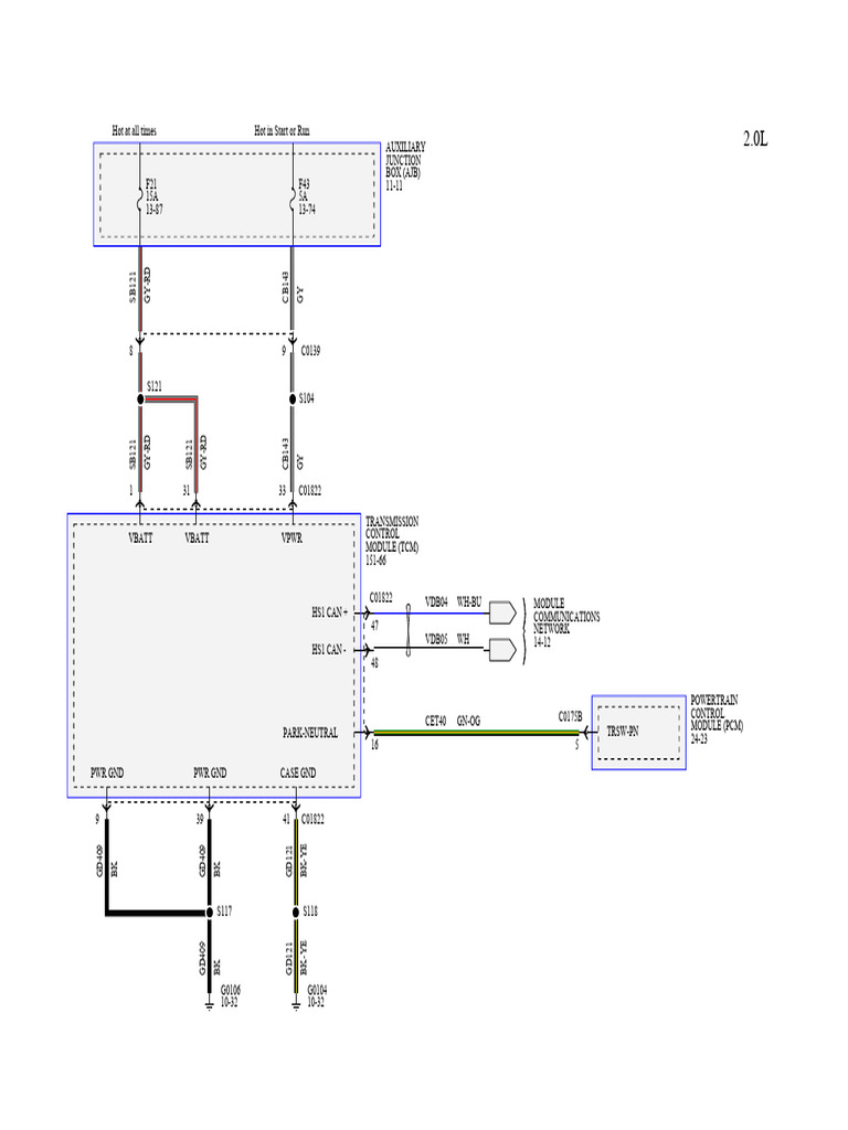 Transmission Control Module Wiring Guide | PDF