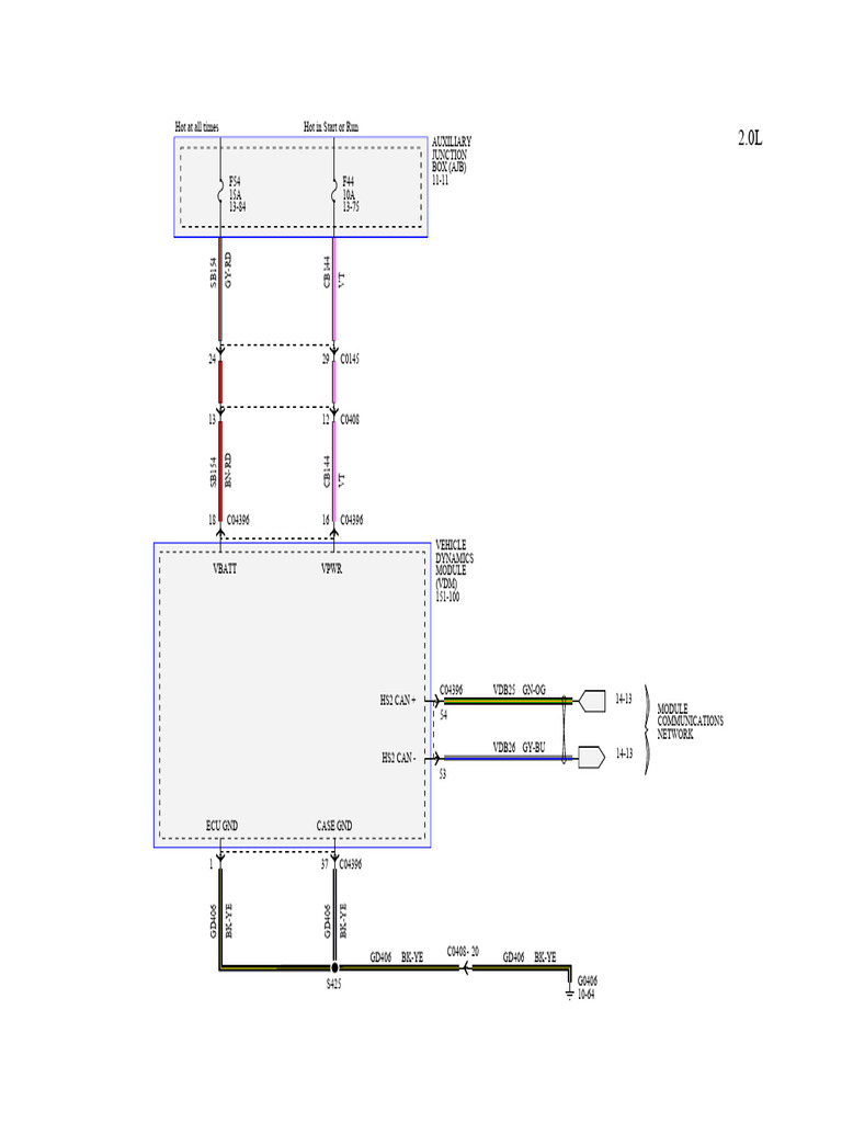 Vehicle Dynamics Module Wiring Guide | PDF | Automotive Industry ...