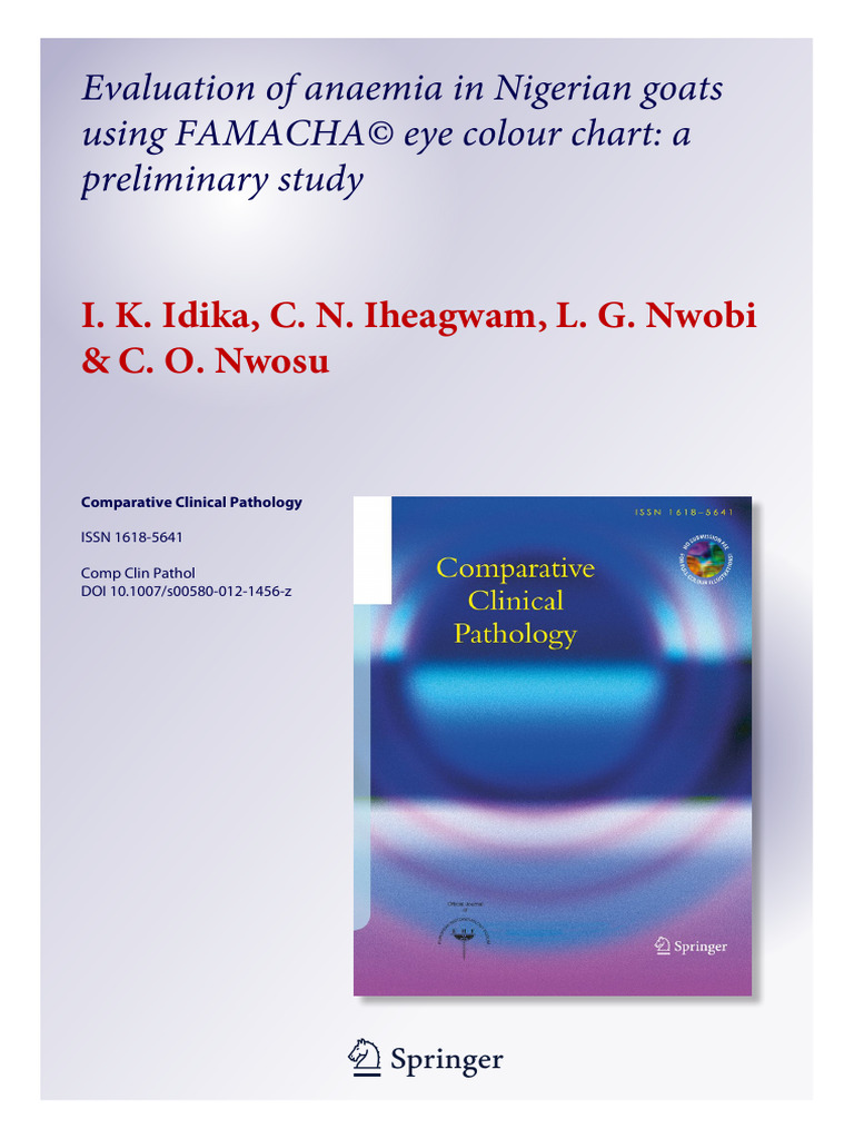 Evaluation of Anaemia Using FAMACHA | PDF | Anemia
