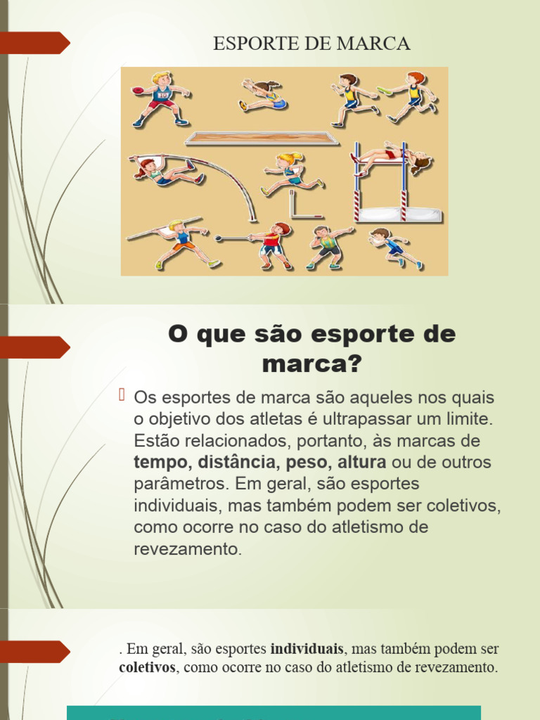 Esportes de Marca: Definição e Benefícios | PDF | Atletismo (esporte ...
