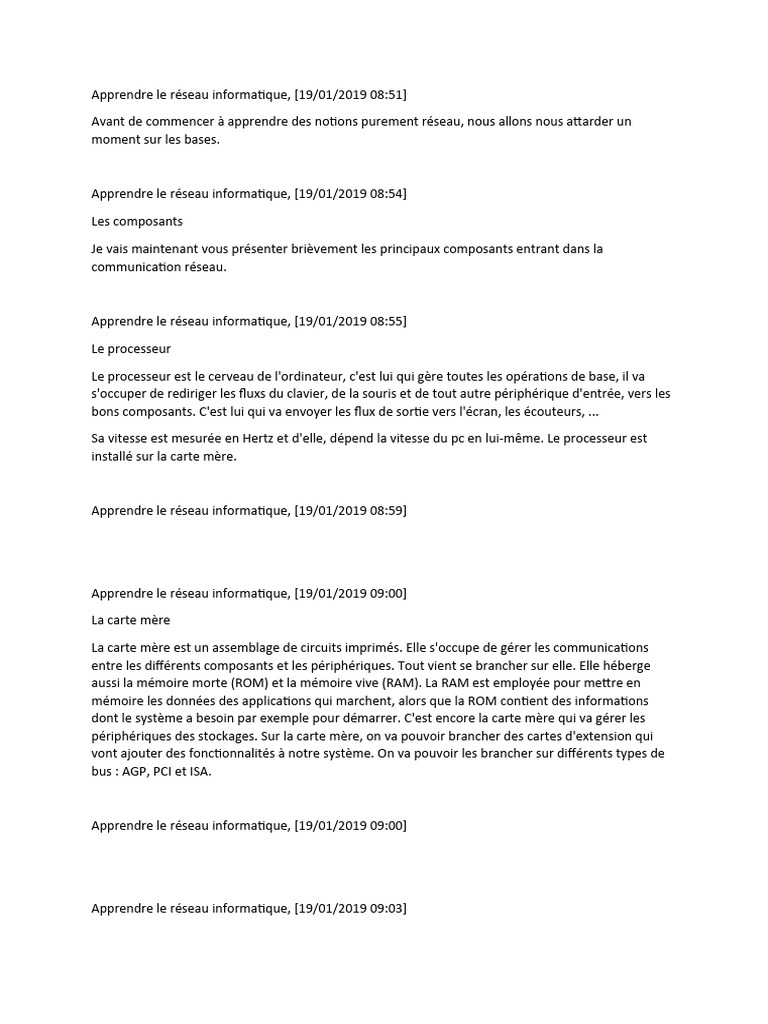 Introduction au réseau informatique | PDF | Ethernet | Commutateur réseau