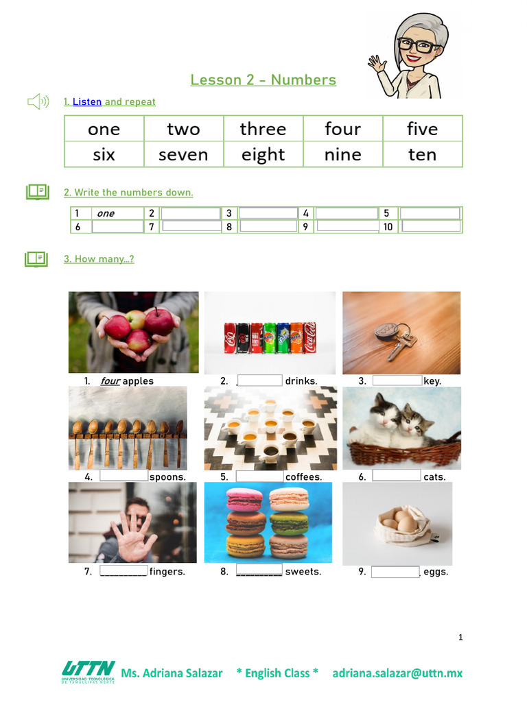 English Numbers And Basic Grammar Guide Pdf Grammatical Number Syntax