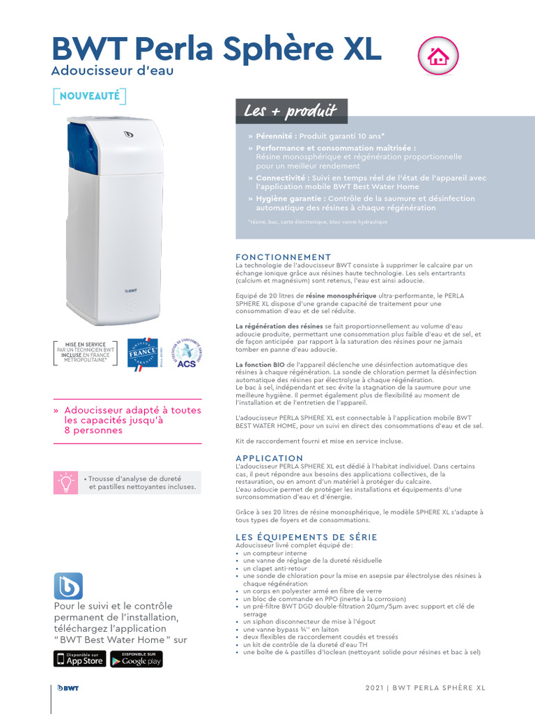 Pastilles Nettoyantes Ioclean BWT - 4 Pastilles Pour Résine Et Bac à Sel - Neuves