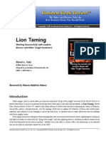 Business Book Review of Lion Taming