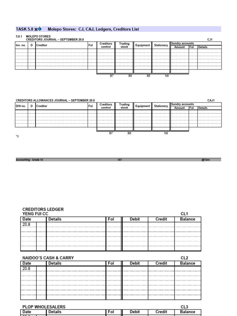 Creditors Allowances Journal Guide | PDF | Corporate Jargon | Accounting