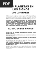 12. Los Planetas en Los Signos