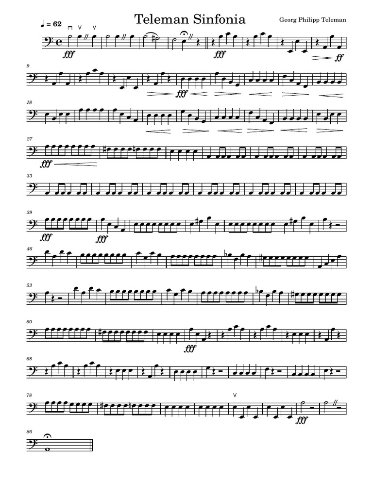 Teleman Sinfonia Overview | PDF