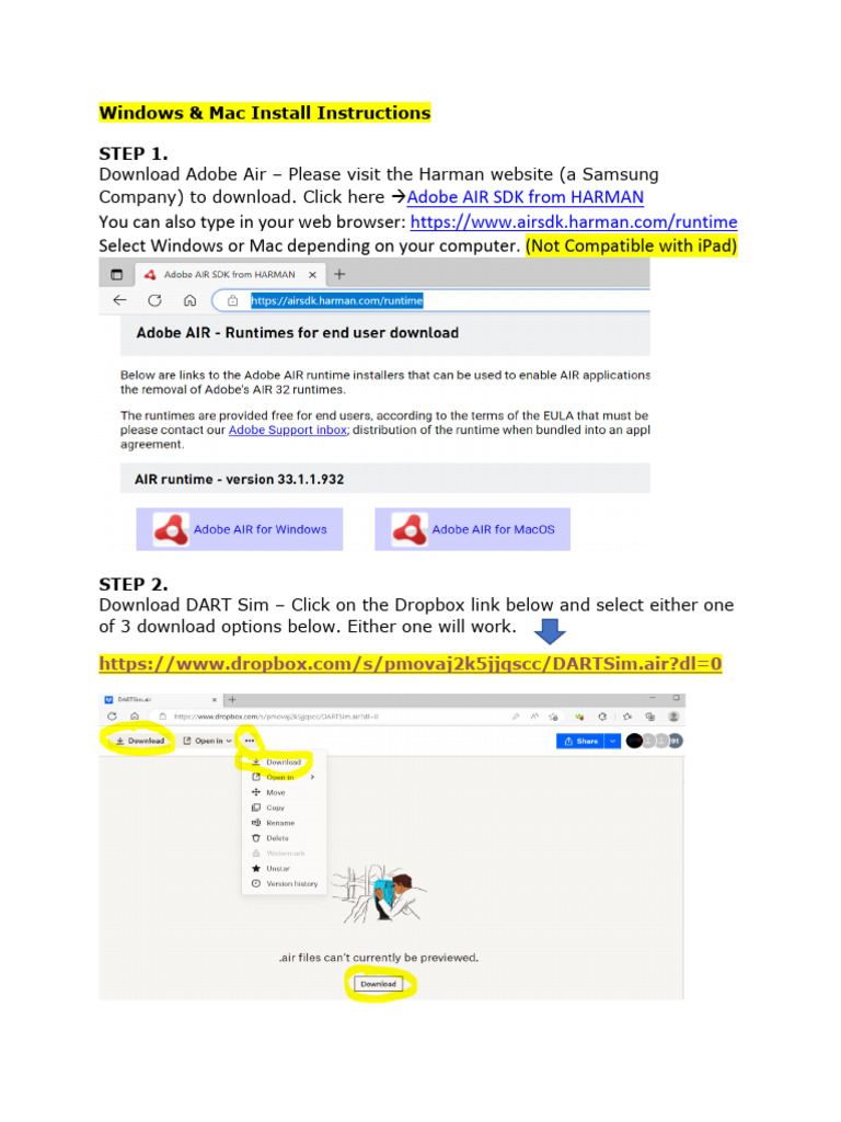 Windows and MAC Install Instructions 1 License Swtndo | PDF ...