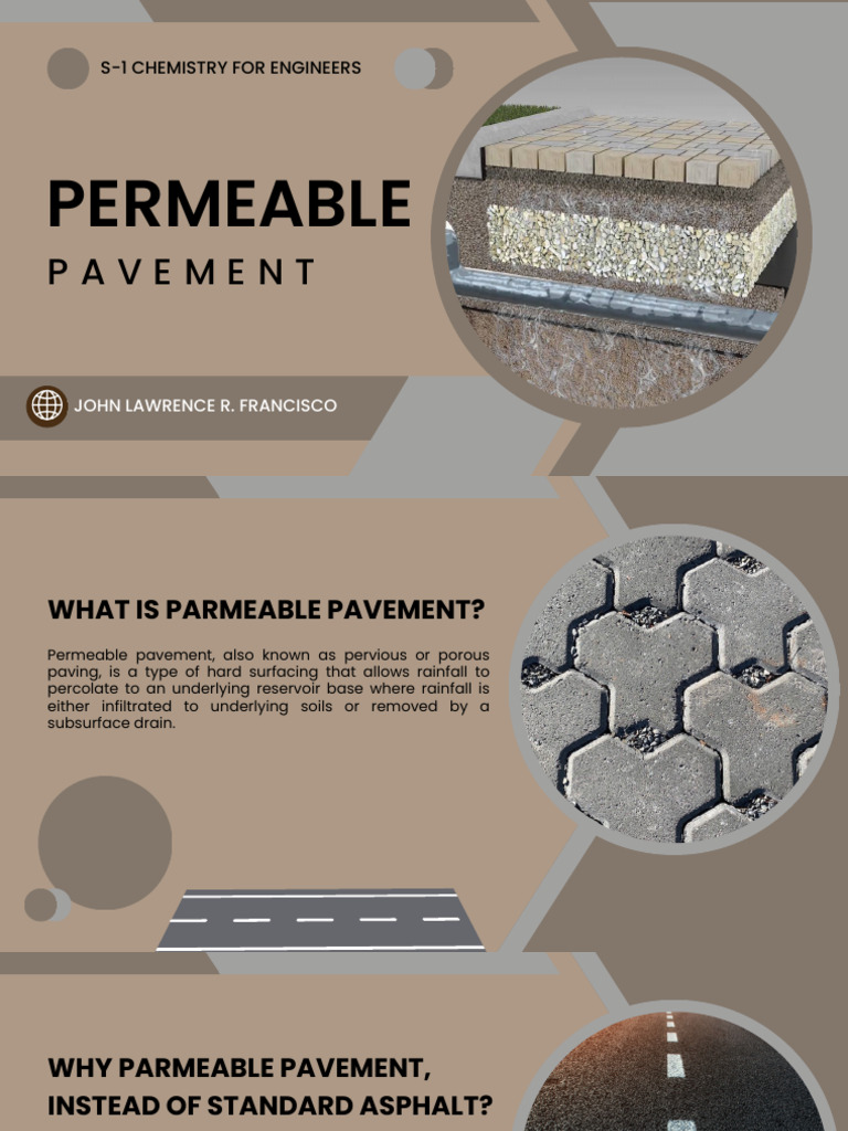 Types and Benefits of Permeable Pavement | PDF | Environmental ...
