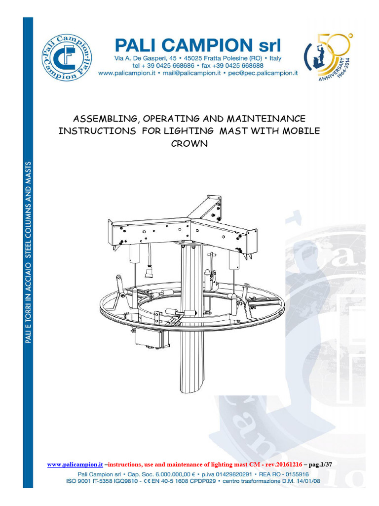 Masts Installations | PDF | Electrical Connector | Screw