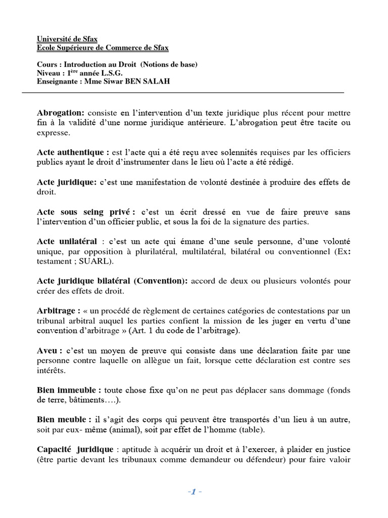 Notions de base en droit civil | PDF | Justice | Crime et violence