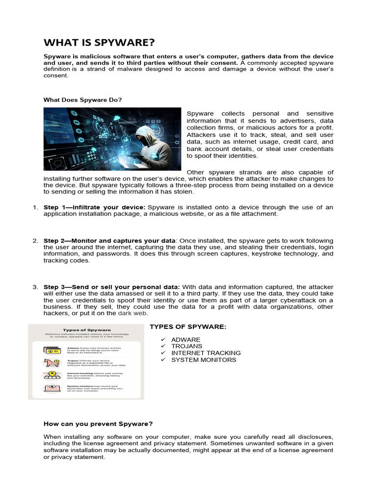 Understanding Spyware and Its Threats | PDF | Malware | Spyware