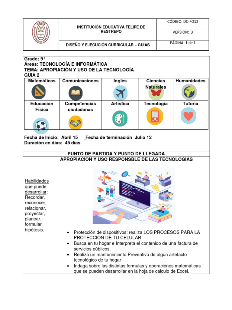 2 Guia Noveno-Tecnología | PDF | Red mundial | Internet y web