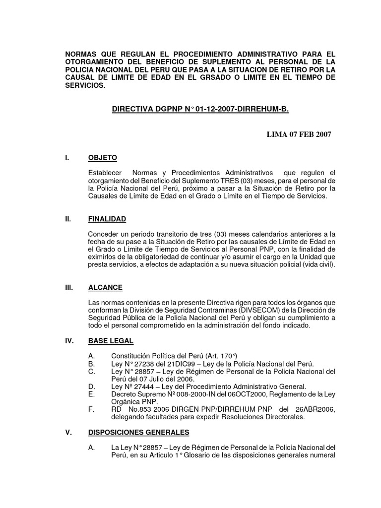 Dir - 12 - 2007-RD-091-07 Suplemento | PDF | Policía | Justicia