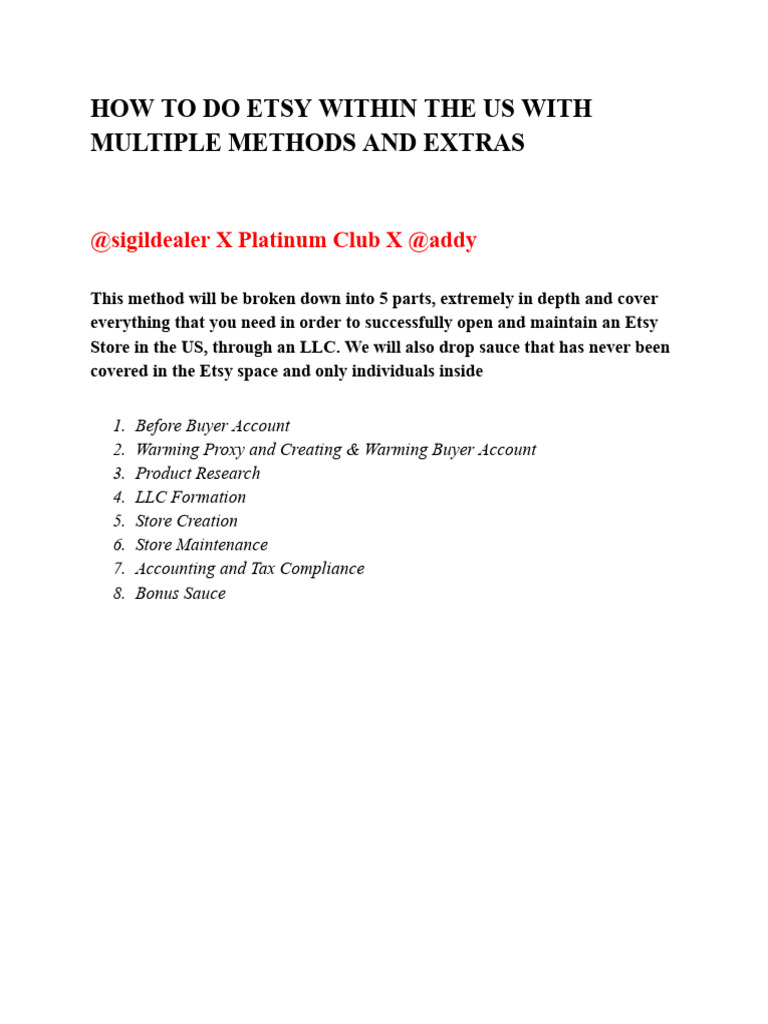 Usa Stealth Creation Guide Pdf Proxy Server Etsy