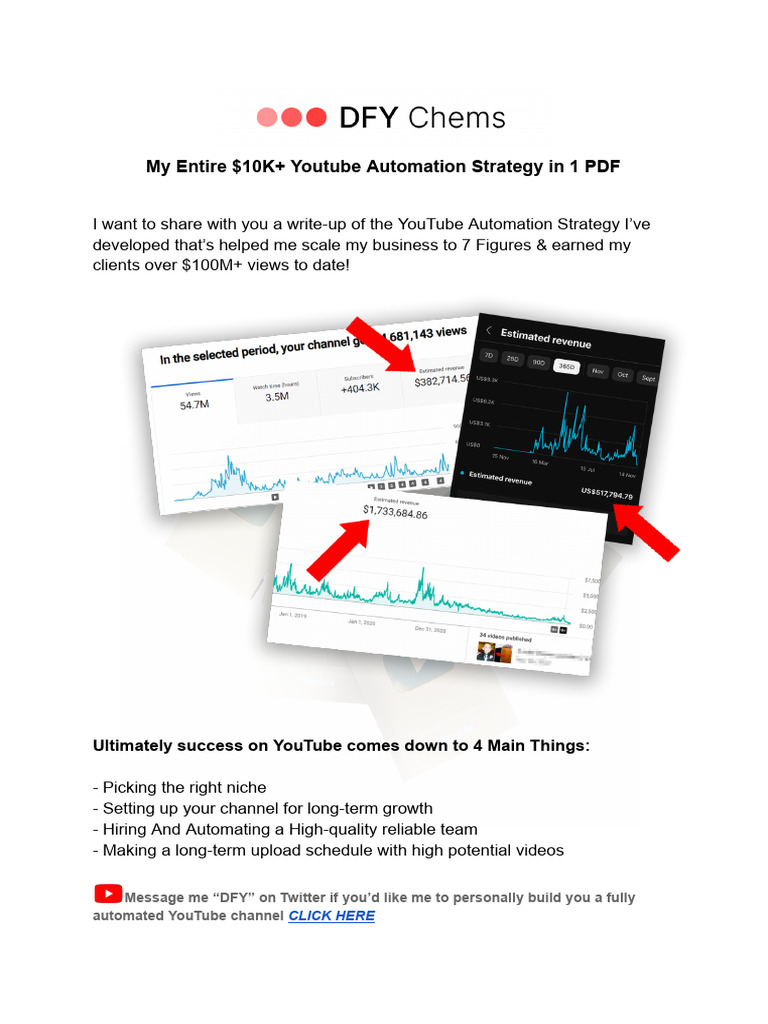 YouTube Automation Success Blueprint | PDF | You Tube | Search Engine ...