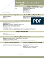 Urea Formaldehid MSDS