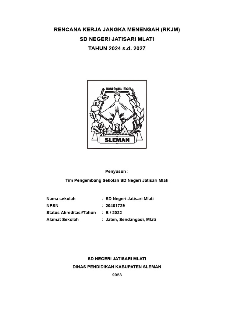 RKJM SD Jatisari Mlati 2024-2027 | PDF