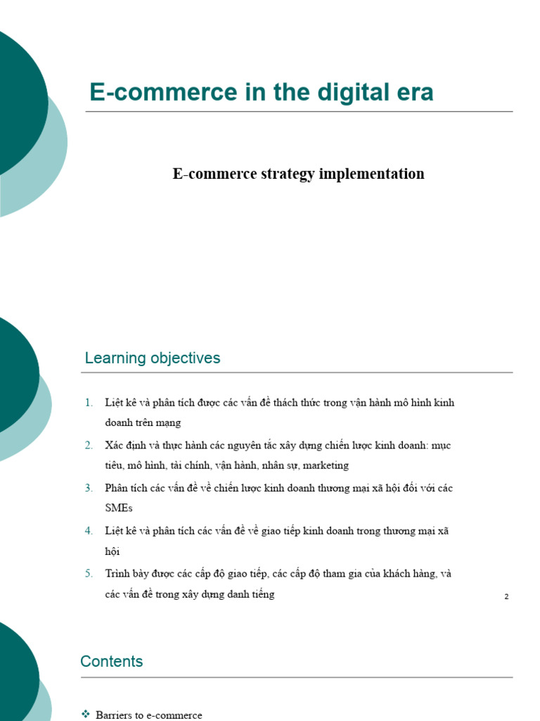 E-commerce Strategies for SMEs | PDF | Social Media | Popular Culture ...