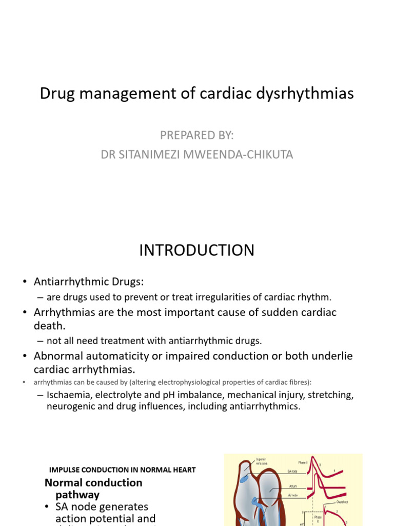 Drug Management of Cardiac Dysrhythmias Final | Download Free PDF ...