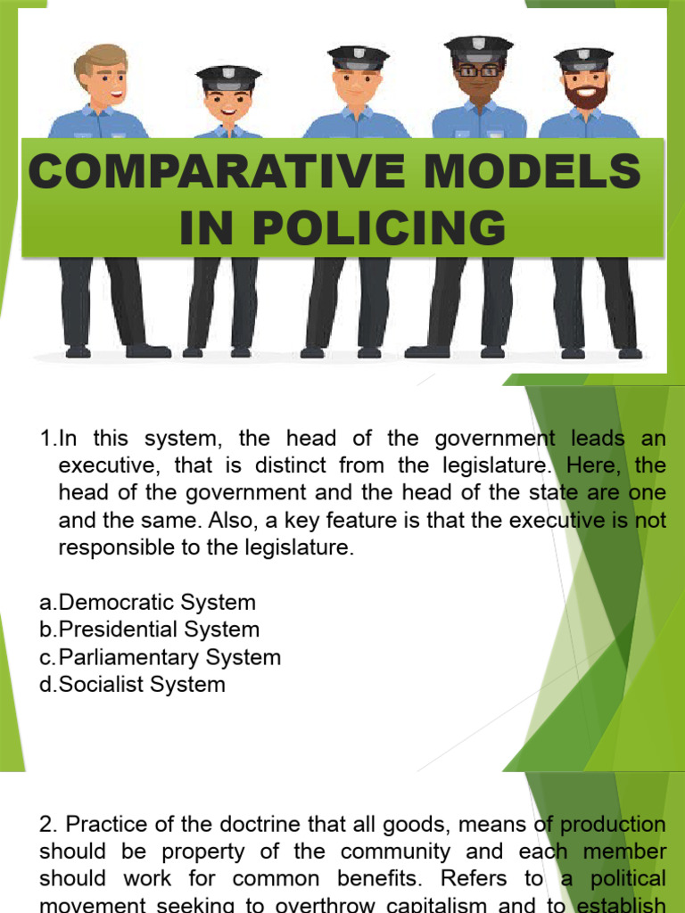Comparative Models In Policing Pdf Police United Nations
