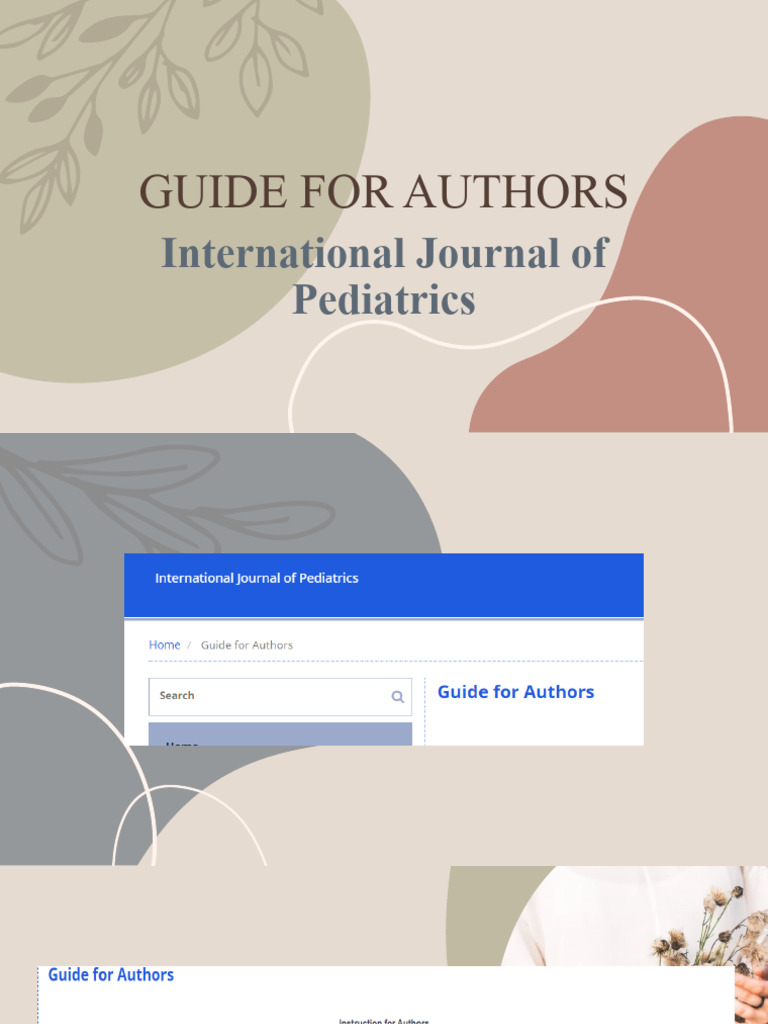 Guide for authors pdf technology engineering