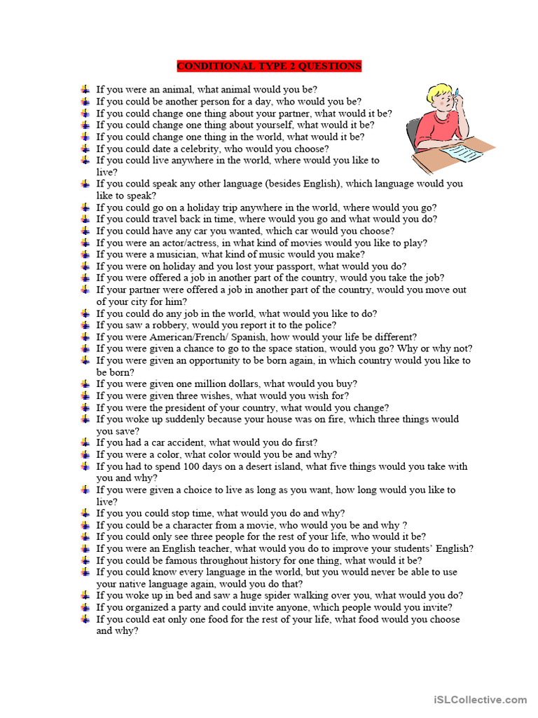 Conditional Type 2 QUESTIONS | PDF | Foreign Language Studies | Art