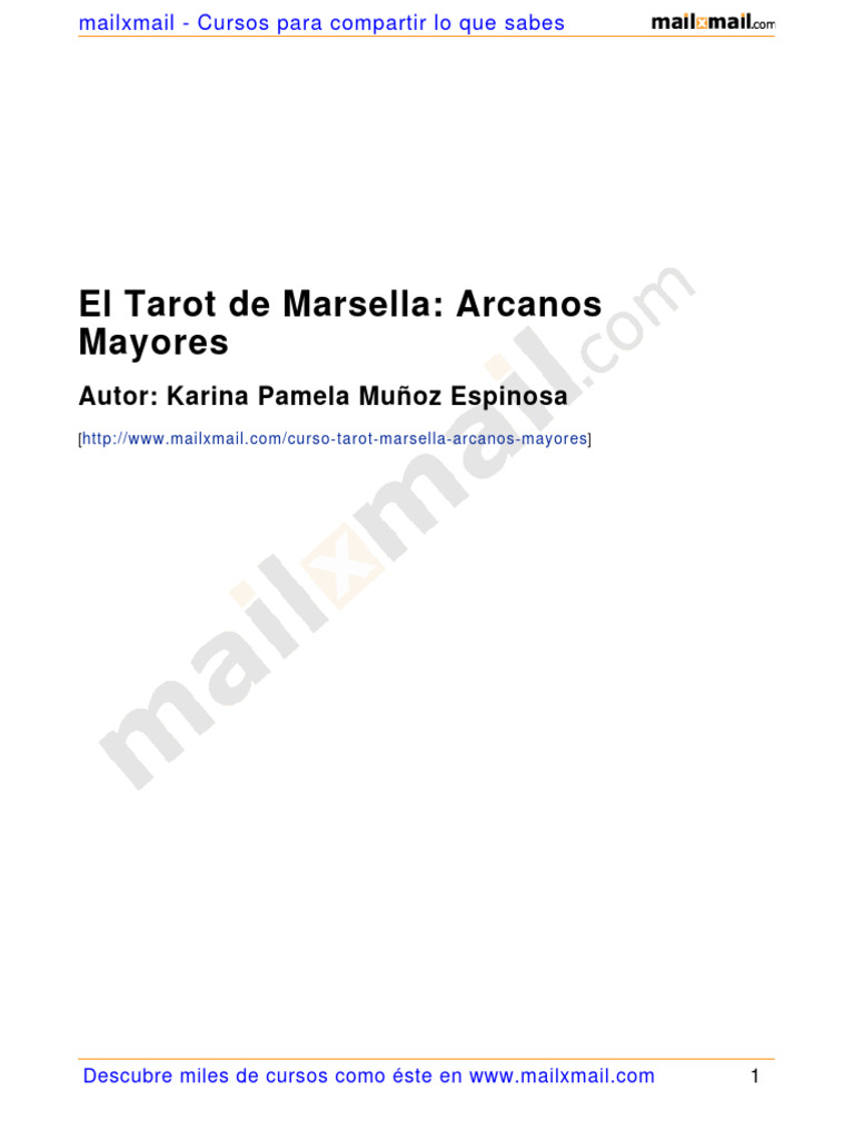 Curso de Arcanos Mayores del Tarot | PDF | Tarot | Verdad