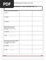 Standard Four Mathematics Exam 2025 | PDF | Mathematics | Arithmetic