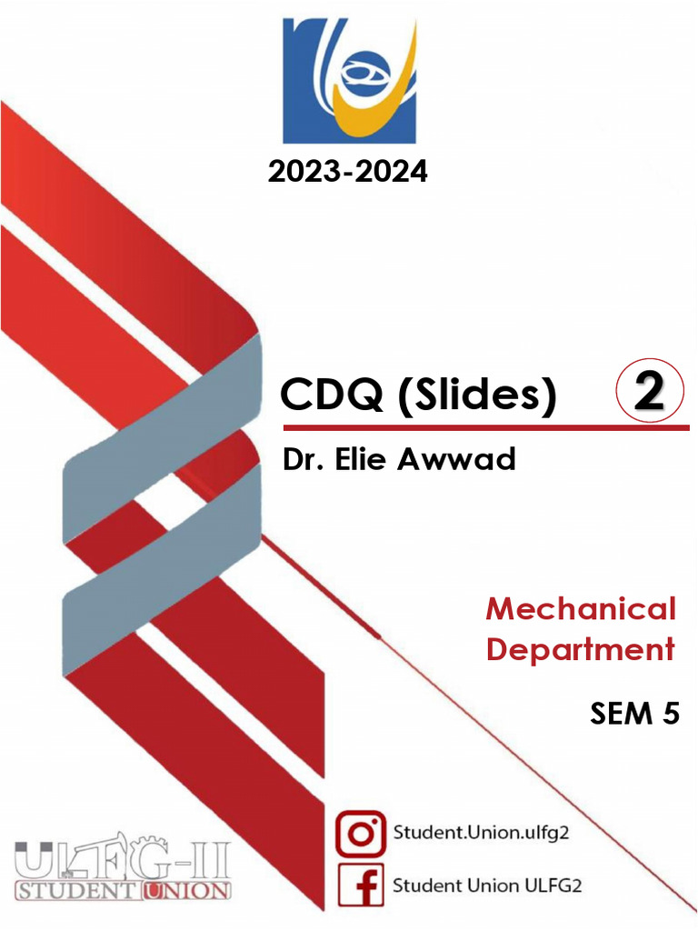 CDQ (Slides) | PDF | Probability Distribution | Iso 9000