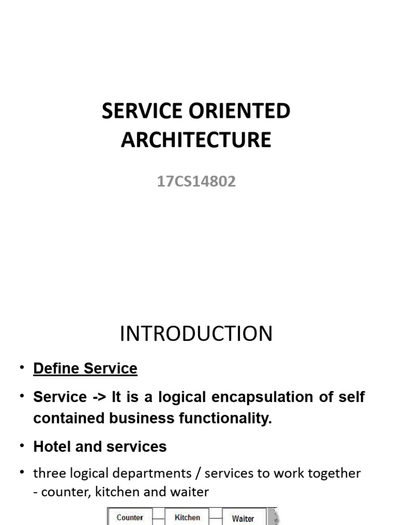 Service Oriented Architecture1 | PDF | Service Oriented Architecture ...