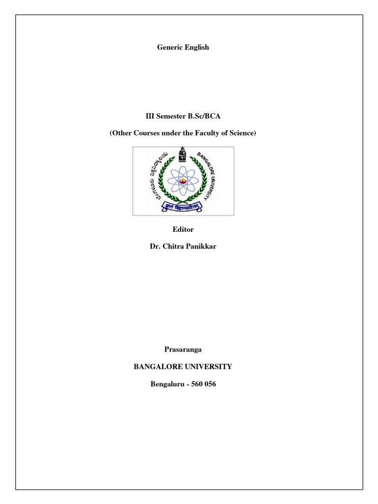 B.Sc 3rd Semester English Textbook | PDF | Swami Vivekananda