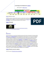 Línea Del Tiempo de La Prehistoria de América