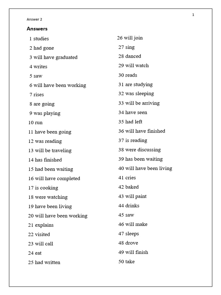 Answer | PDF | Cooking, Food & Wine | Home & Garden