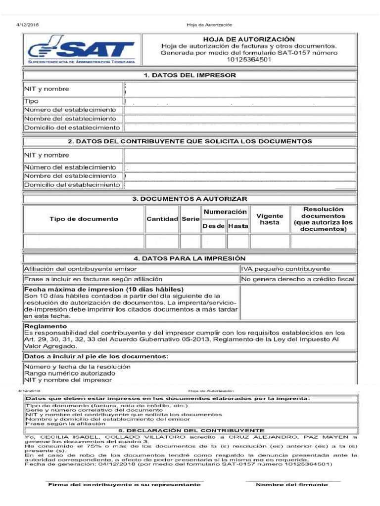 Formularios | PDF