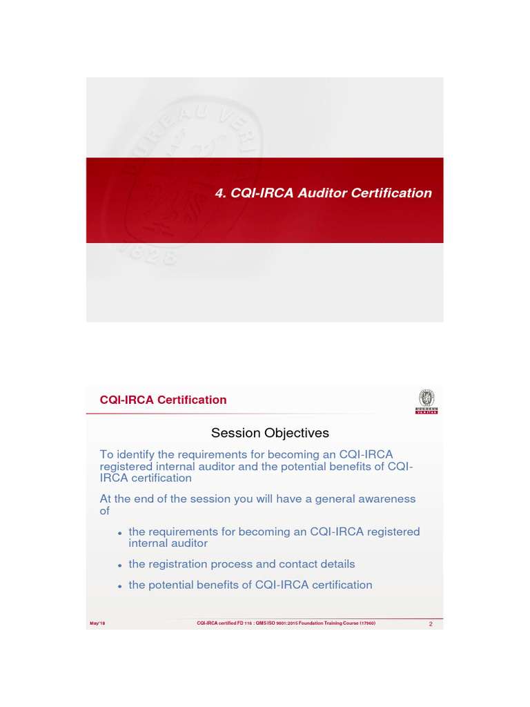 4 Auditor Certification | PDF | Audit | Iso 9000