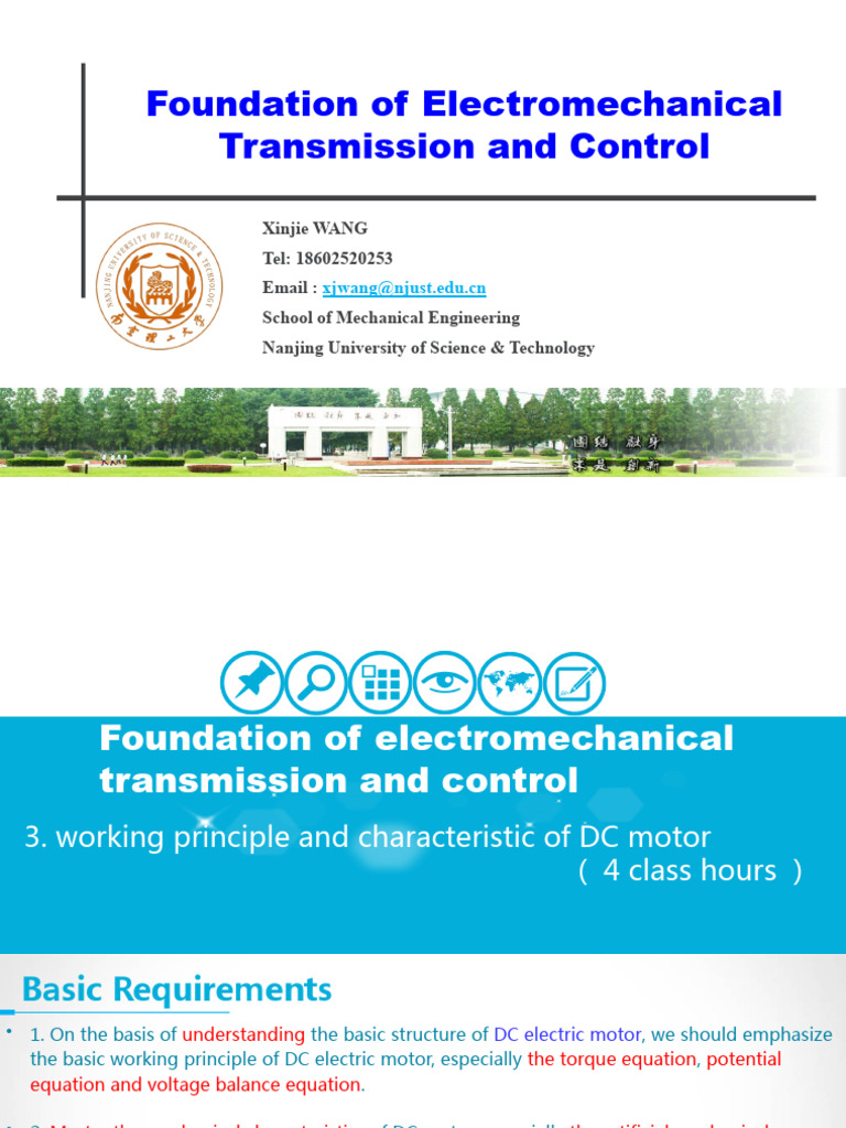 DC Motor Principles and Characteristics | PDF | Electric Motor ...