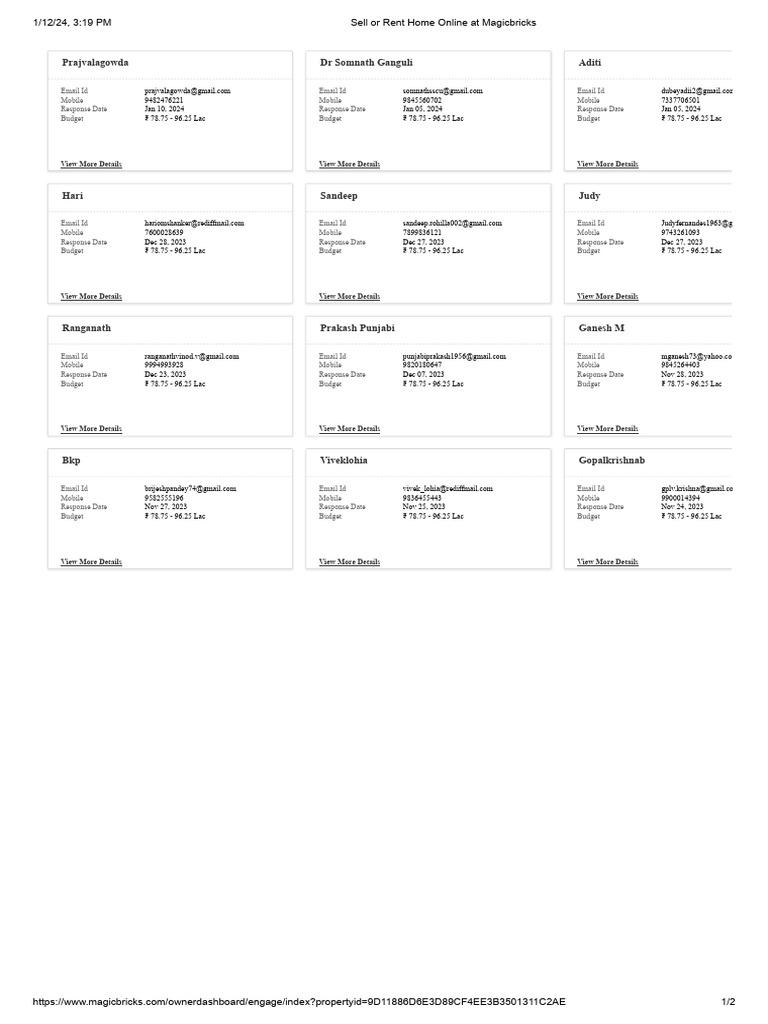 Rent or Sell Homes on Magicbricks | PDF