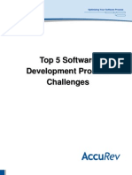 Top 5 Software Dev Processe Chalanges