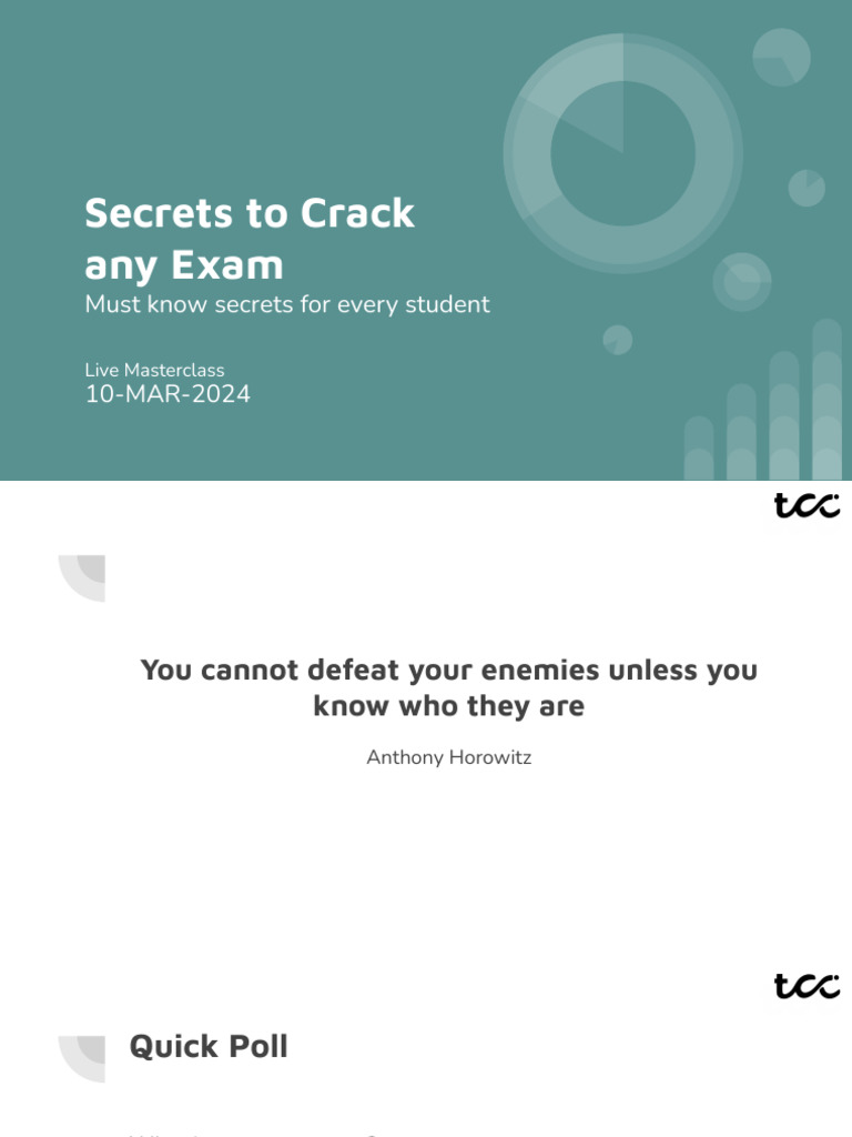 Secrets to Crack any Exam | PDF
