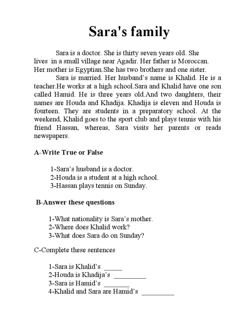 Family Text | PDF
