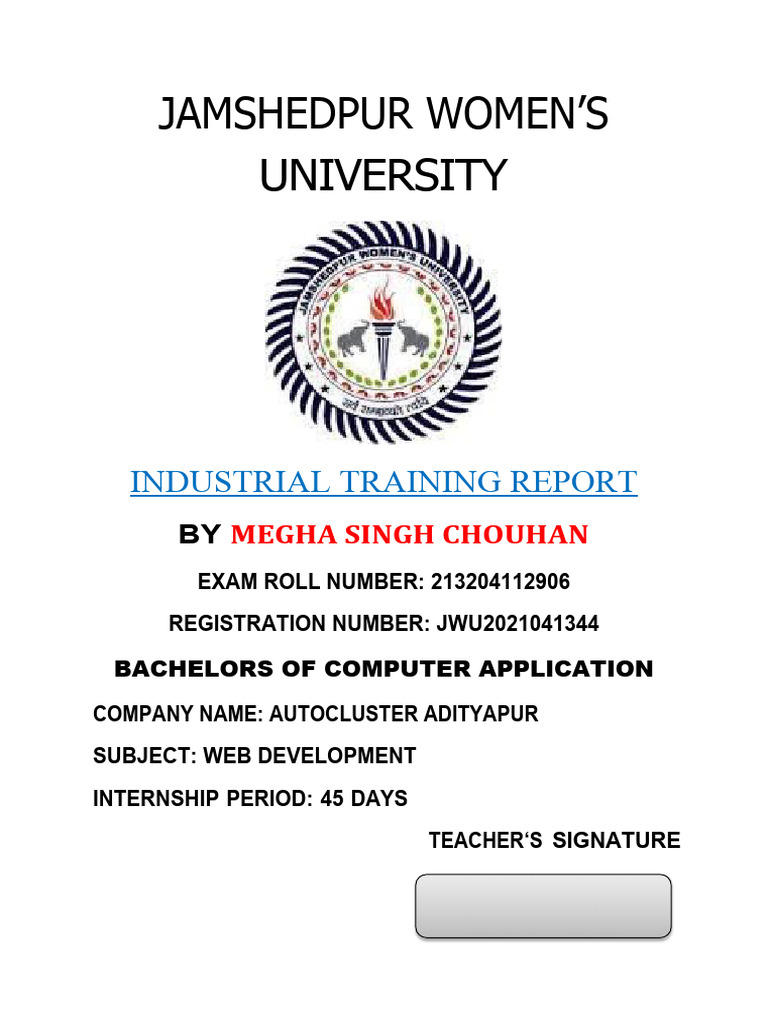 Industrial Training | PDF | Html | Html Element
