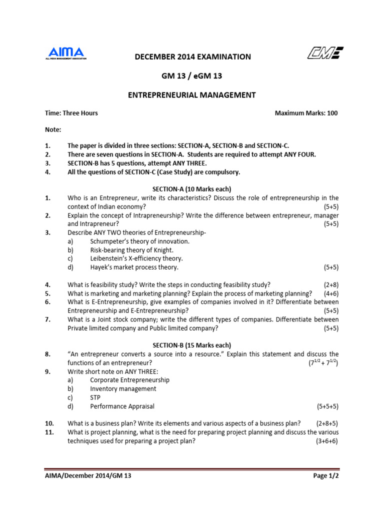 GM13 2014 Dec | PDF | Entrepreneurship | Private Sector