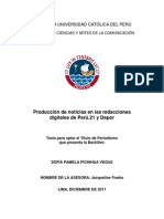 Bibliografía - Producción de noticias en las redacciones digitales de Perú.21 y Depor