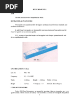 Experiment 1 - Study of Microwave Components | PDF