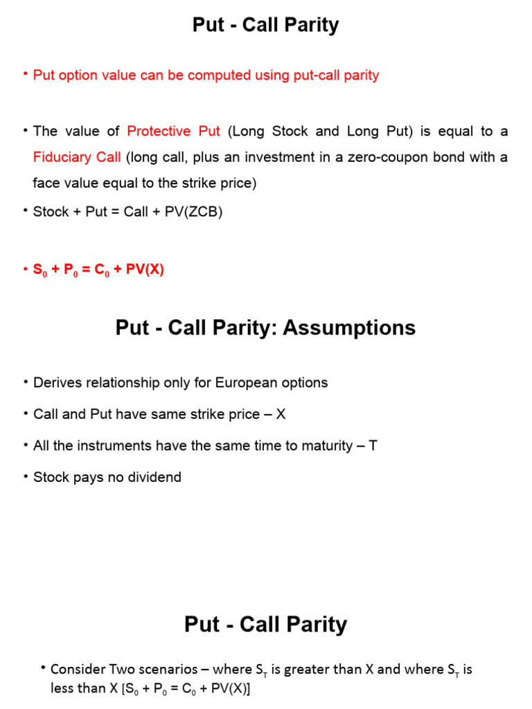 13 Option Valuations BSM | PDF | Option (Finance) | Financial Markets