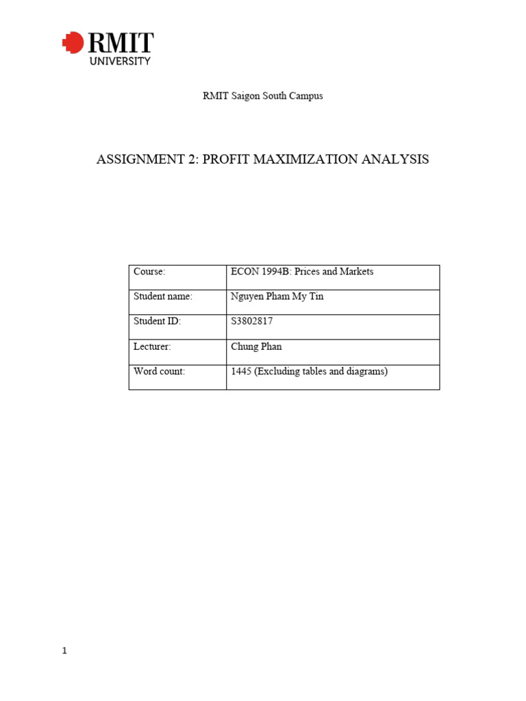 Profit Maximization in Coffee Shop Analysis | PDF | Marginal Cost | Demand