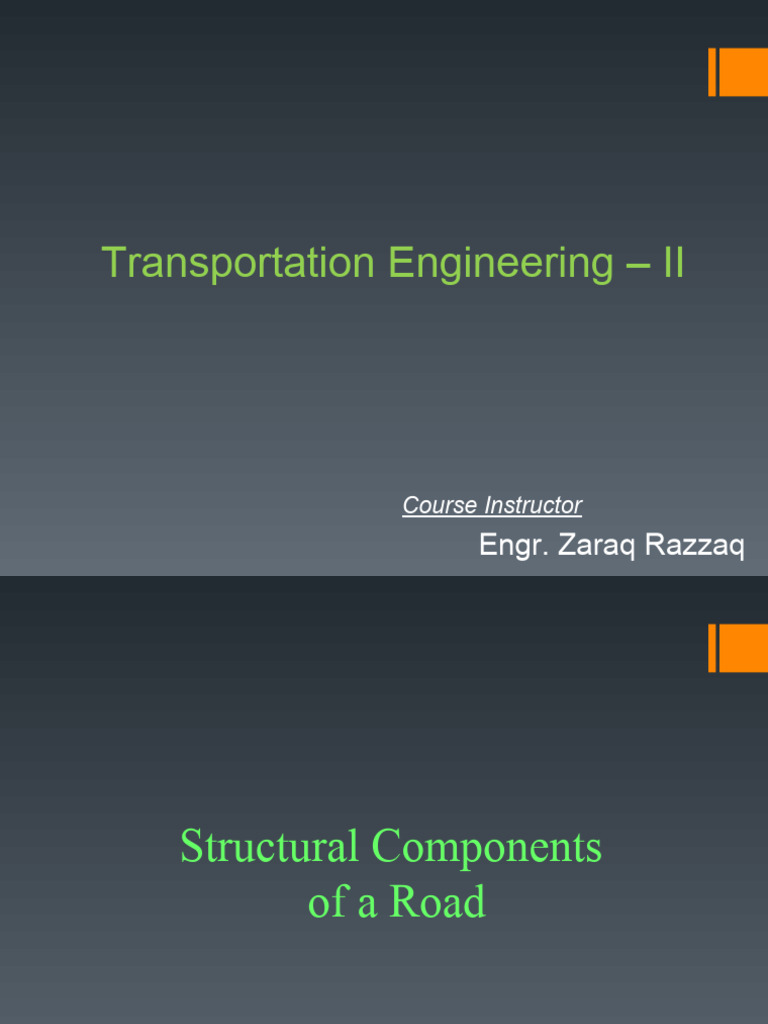 Lecture 05 | PDF | Road | Civil Engineering
