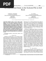 Socketing Depth of Piles in Rock | PDF | Deep Foundation | Friction