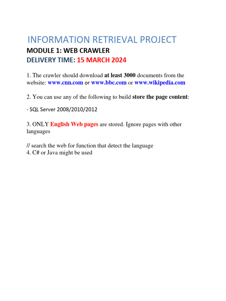 Web Crawler Development Guide | PDF | Computers
